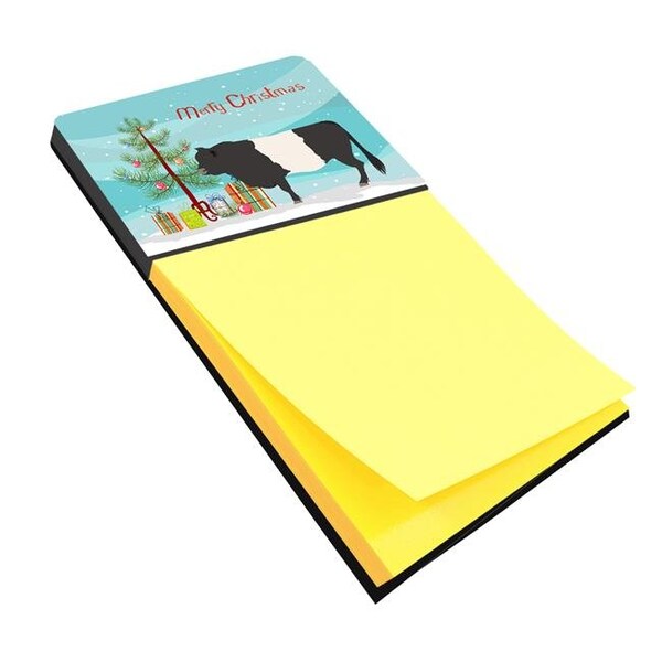 Carolines Treasures Carolines Treasures BB9198SN Belted Galloway Cow Christmas Sticky Note Holder BB9198SN - main